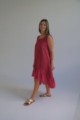 Vestido Flamenquero Bordeaux