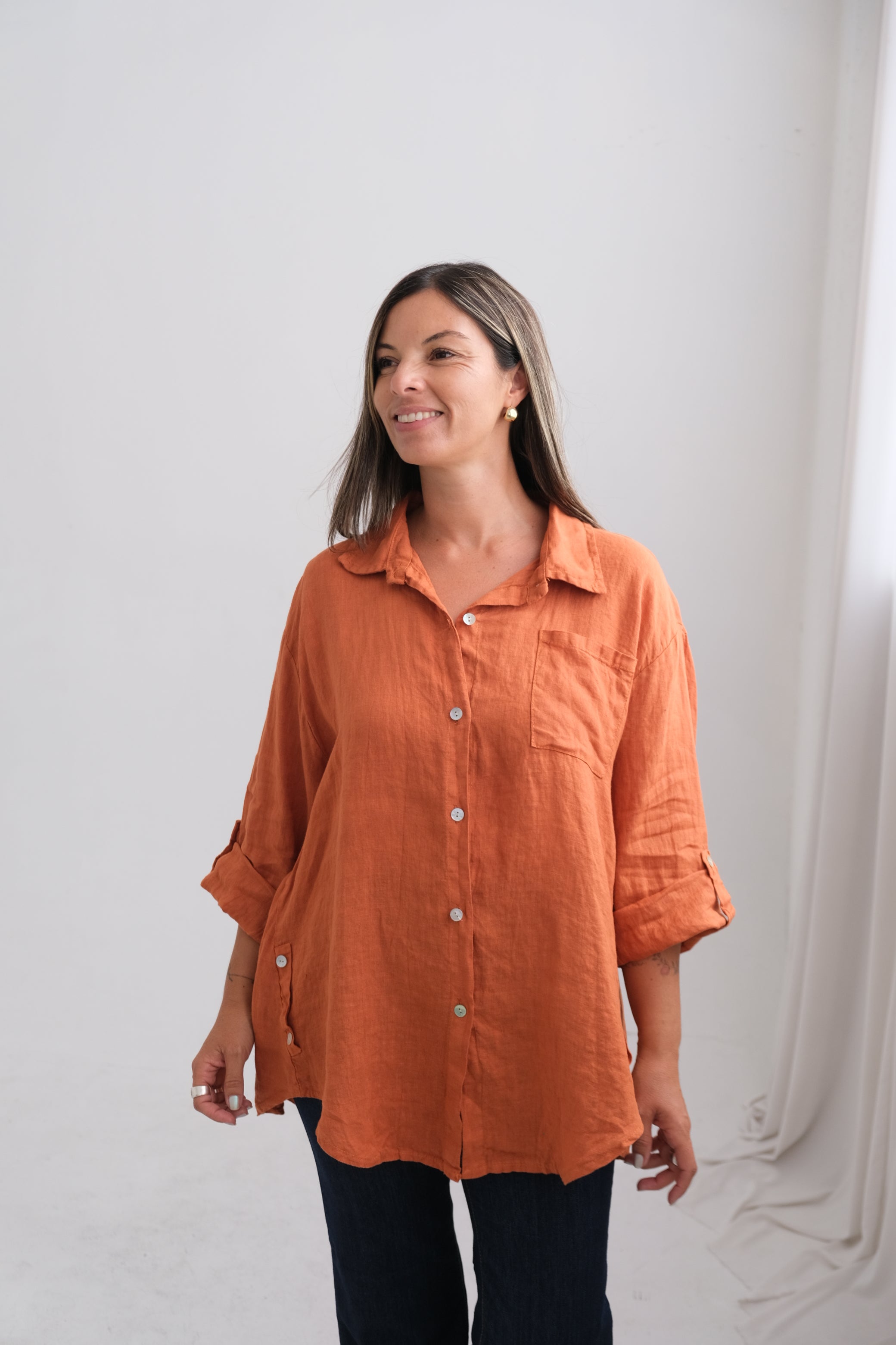 Camisa Pocket Terracota