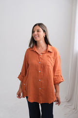 Camisa Pocket Terracota