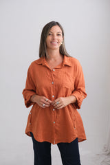 Camisa Pocket Terracota