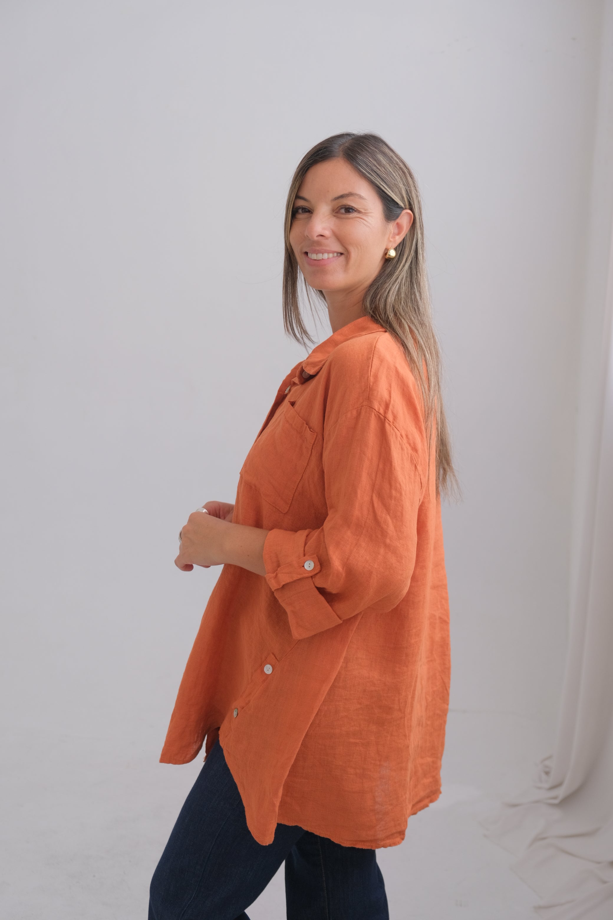 Camisa Pocket Terracota