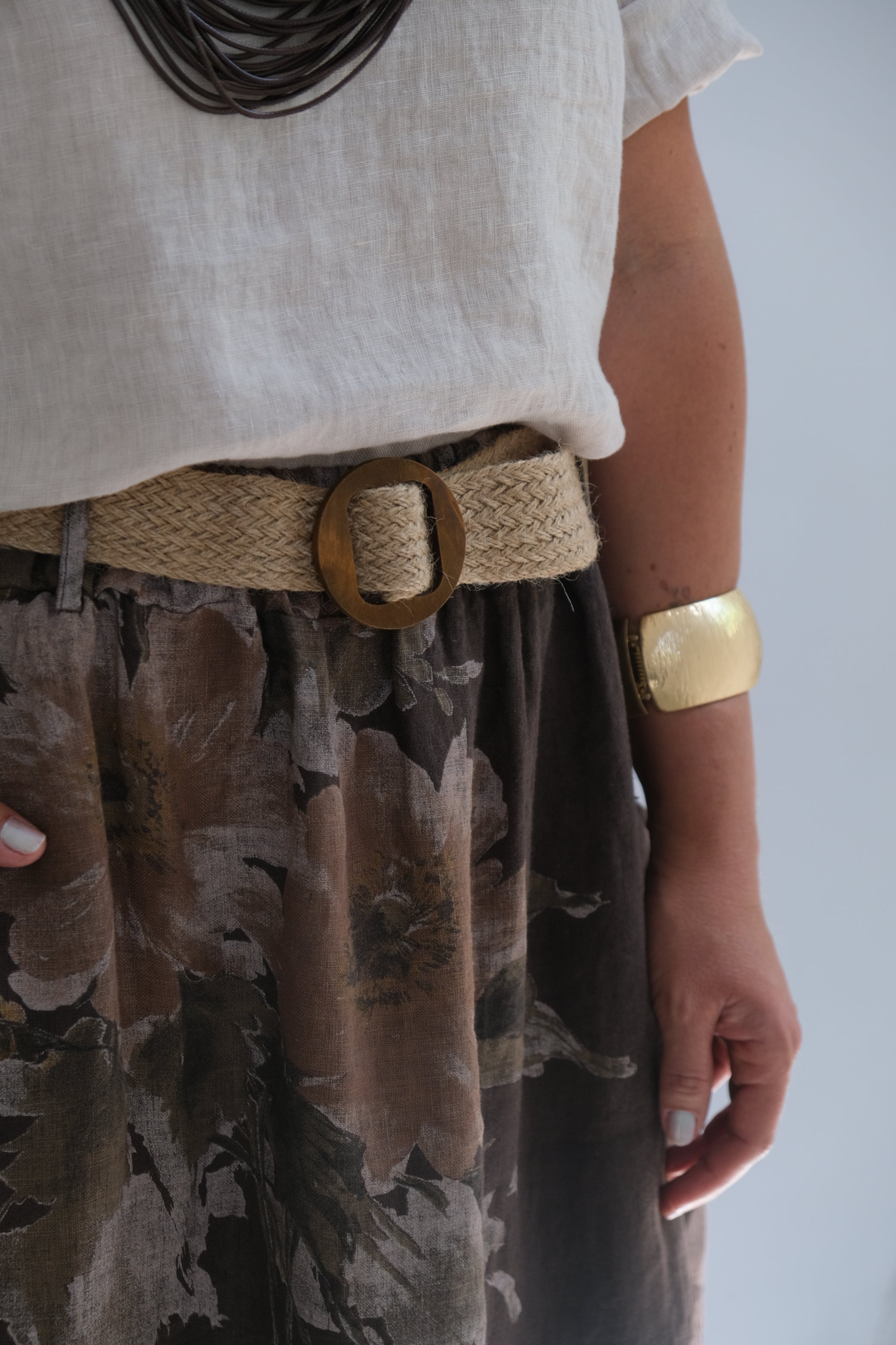 Falda Flora Chocolate