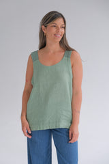 Musculosa Rayas Back Verde