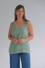 Musculosa Rayas Back Verde