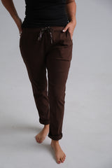 Pantalón Strech Recto Chocolate
