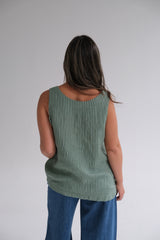 Musculosa Rayas Back Verde