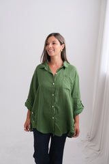 Camisa Pocket Verde Seco