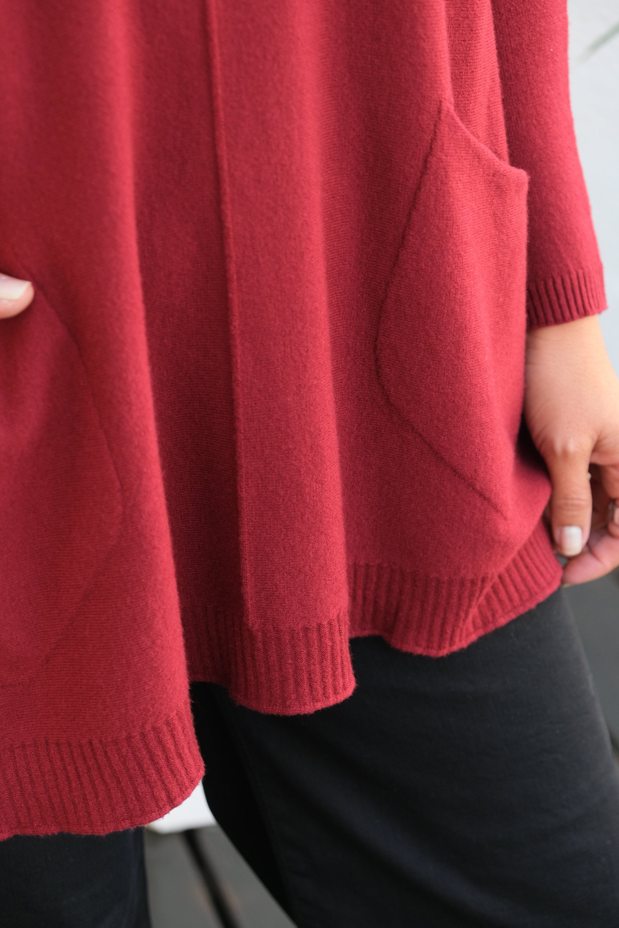 Sweater Basic Bordó