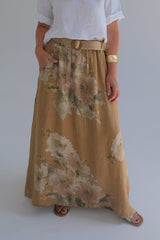 Falda Flora Camel