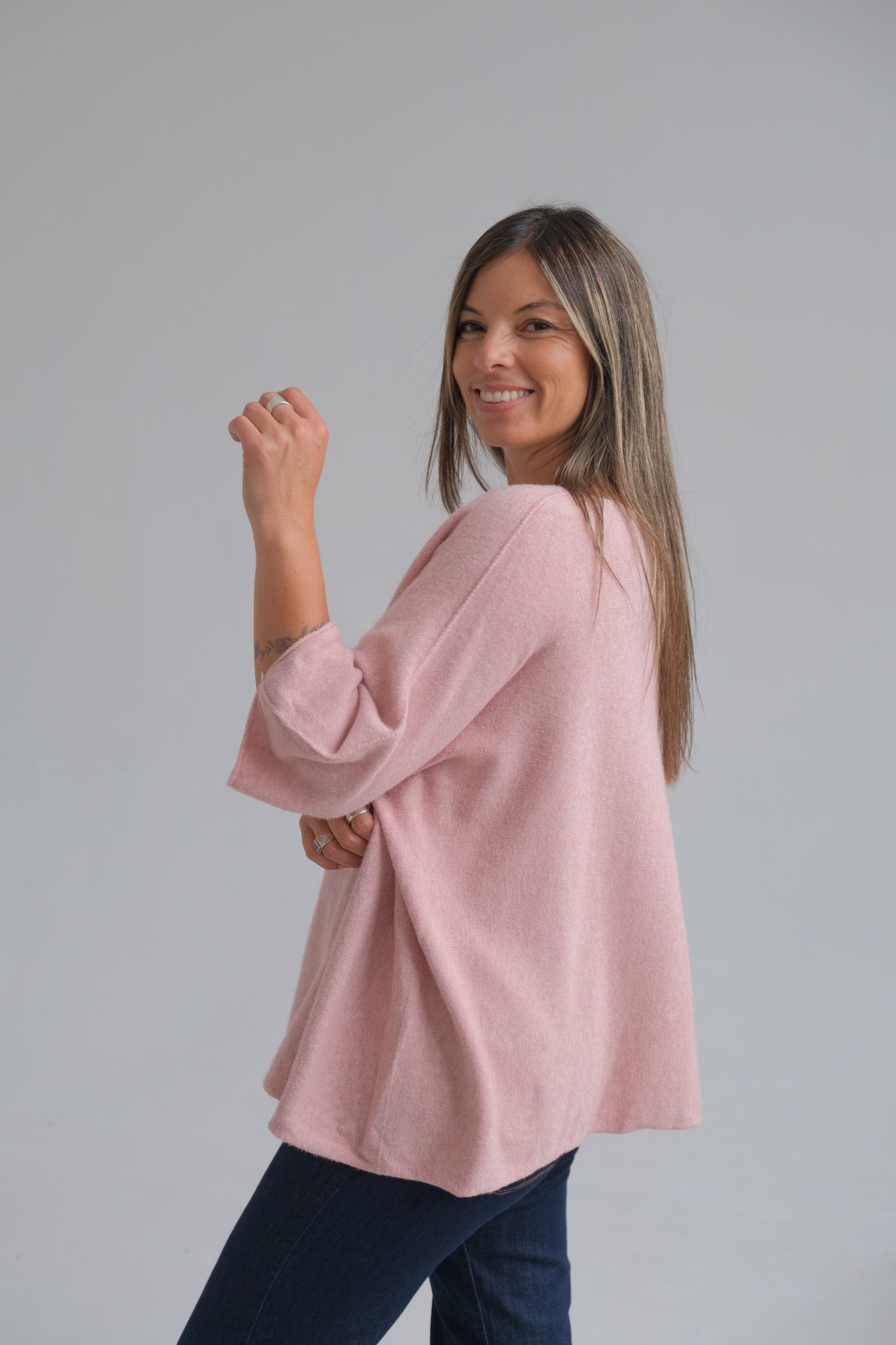 Sweater Primario Rosa Pastel