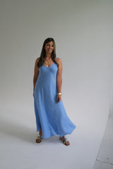 Vestido Syros Celeste
