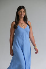 Vestido Syros Celeste