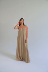 Vestido Luisana Tostado