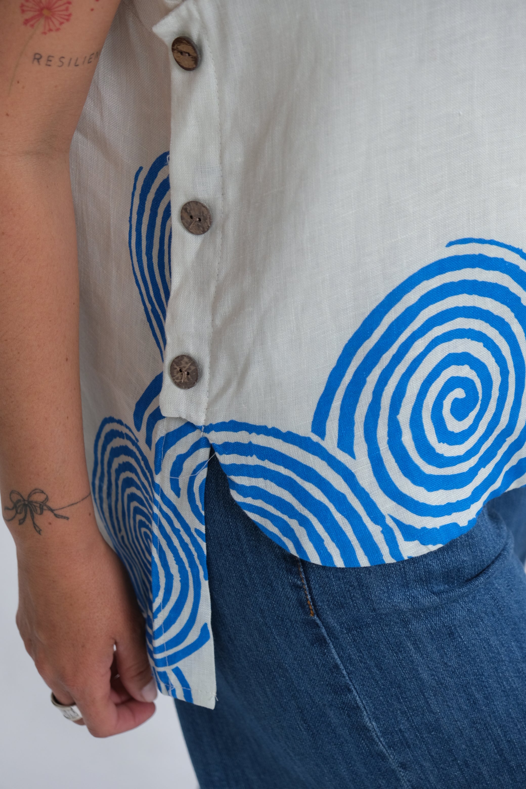 Musculosa Anthea Azul Francia