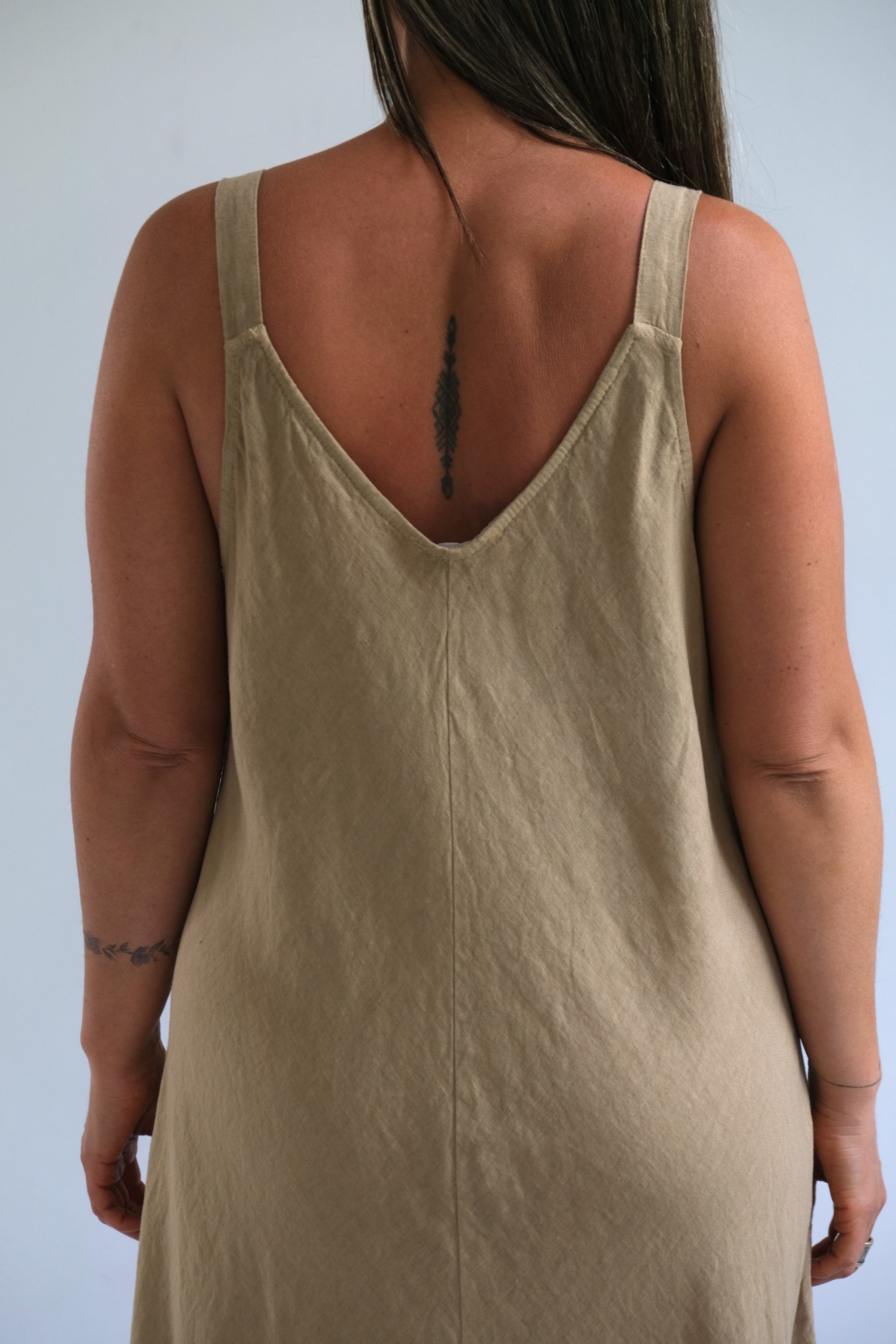 Vestido Luisana Tostado