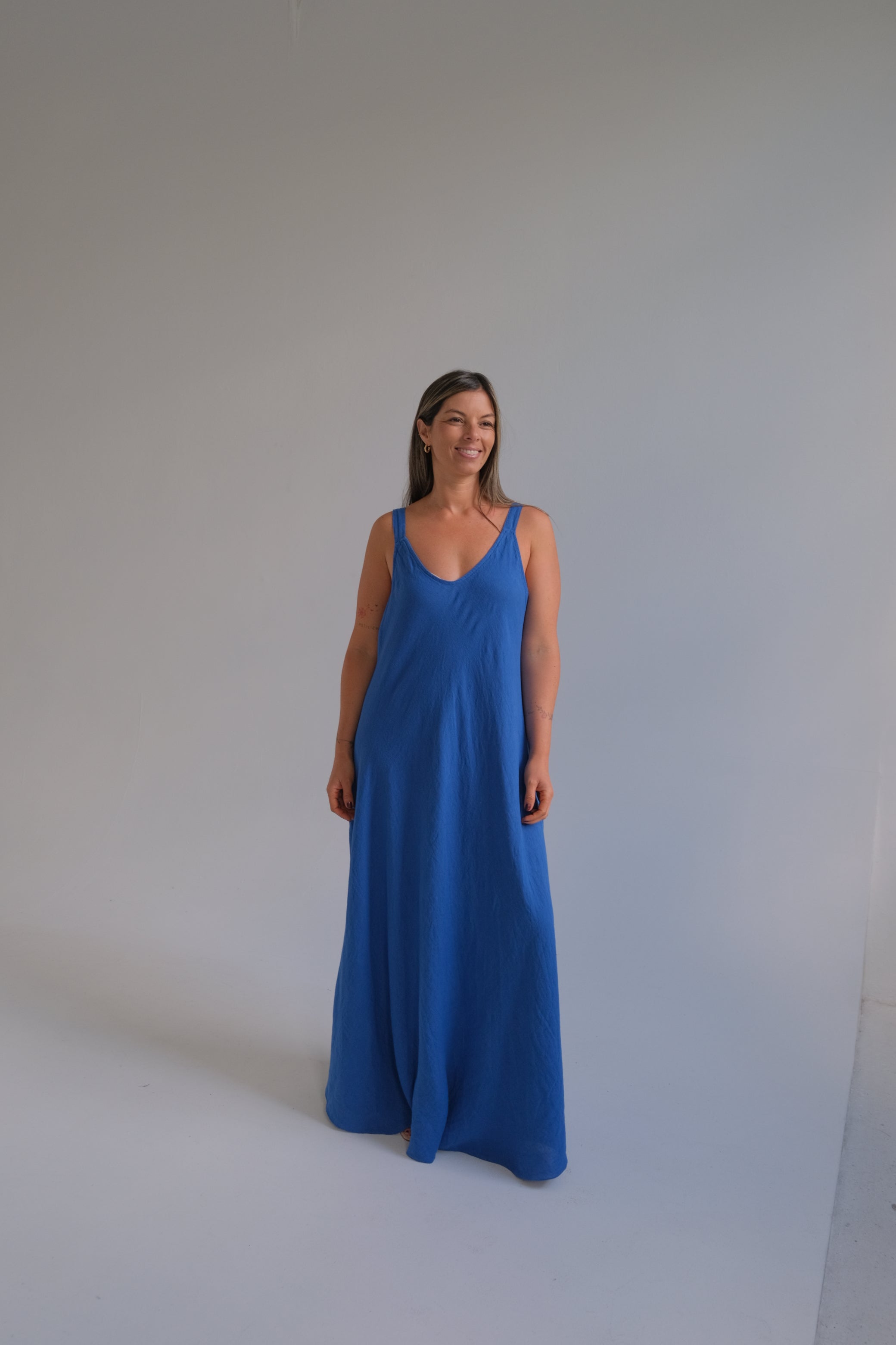 Vestido Luisana Azul Francia