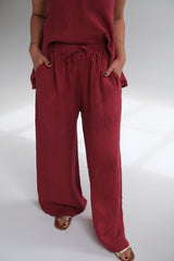 Pantalon Clio Bordeaux