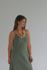 Vestido Syros Verde Musgo