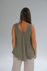 Musculosa Hera Verde Seco