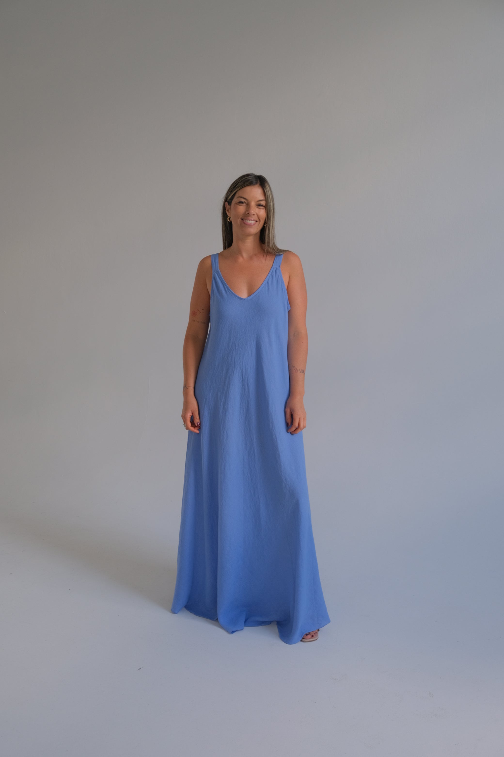 Vestido Luisana Celeste