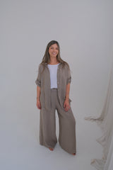 Camisa Aleli básica visón