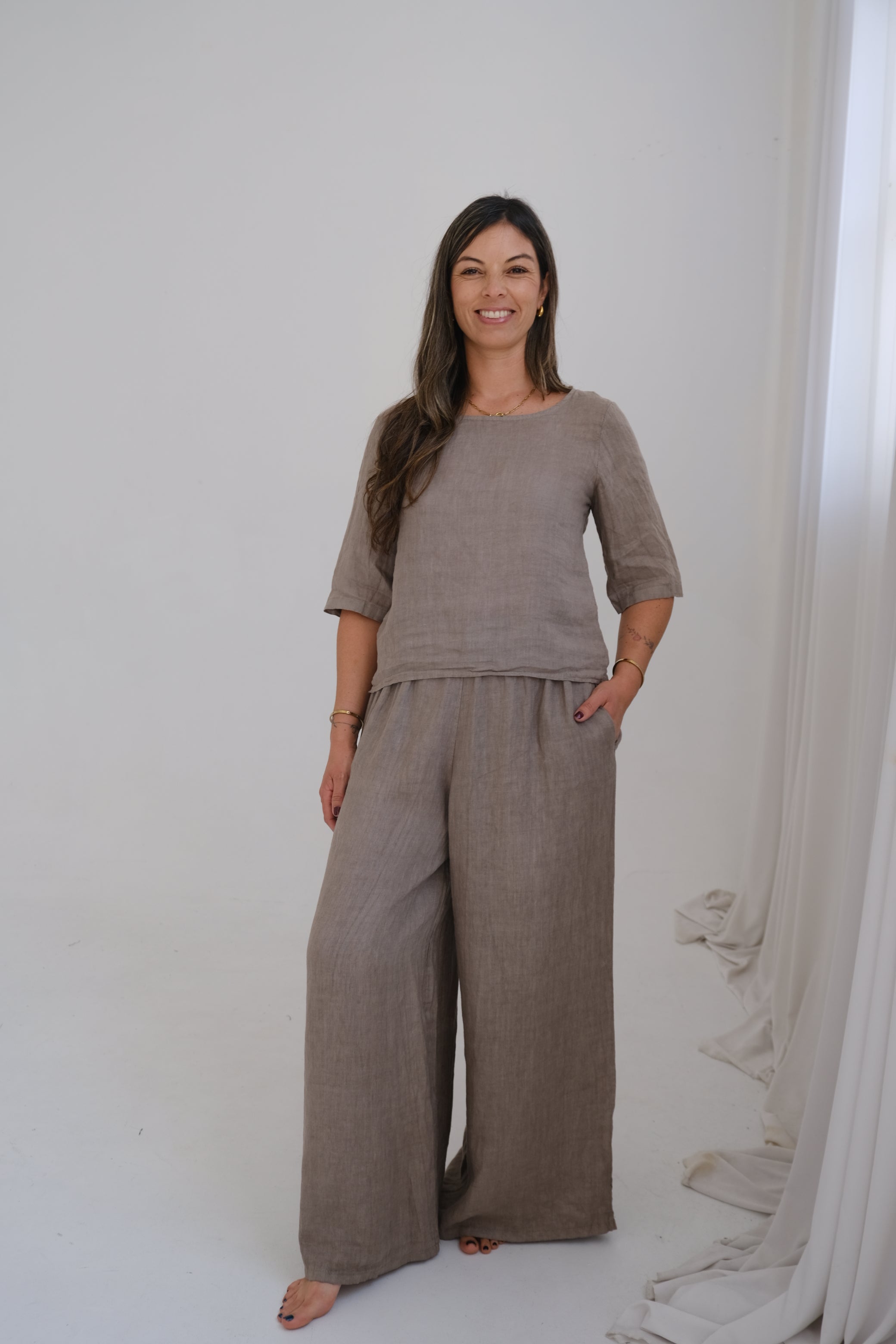 Pantalón Atenea Visón