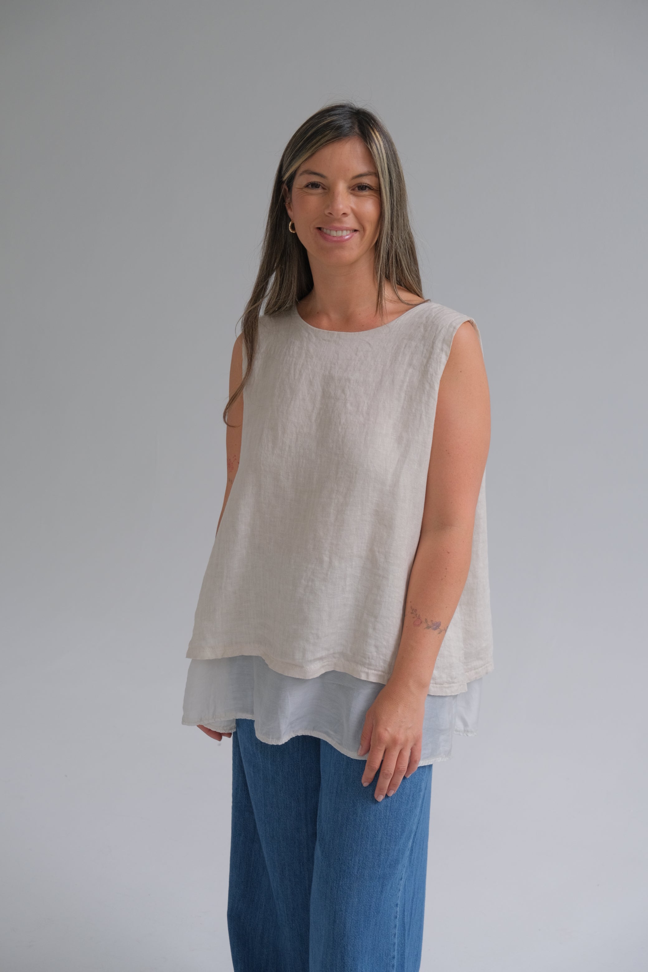 Musculosa Bluma Beige