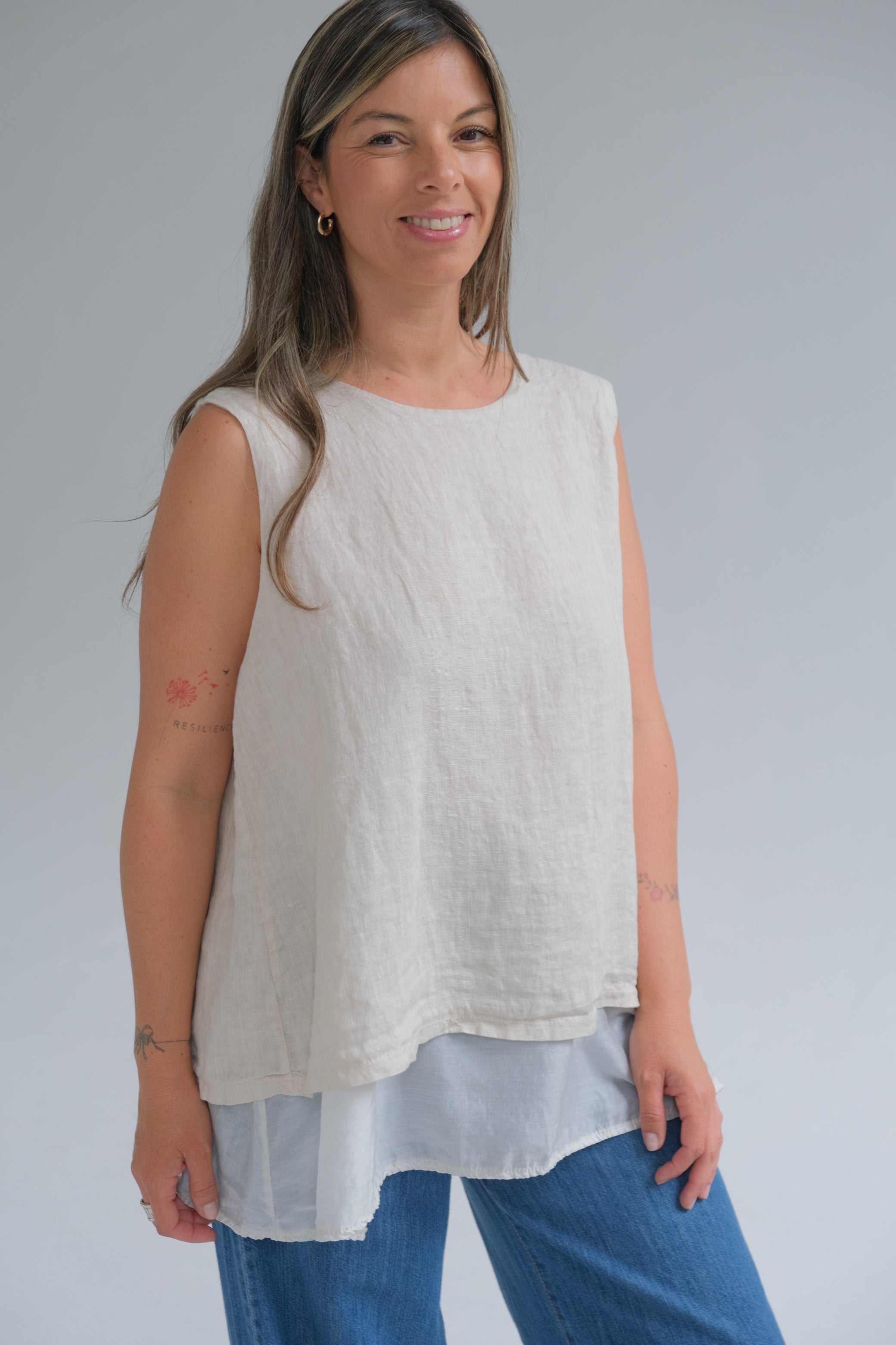 Musculosa Bluma Beige