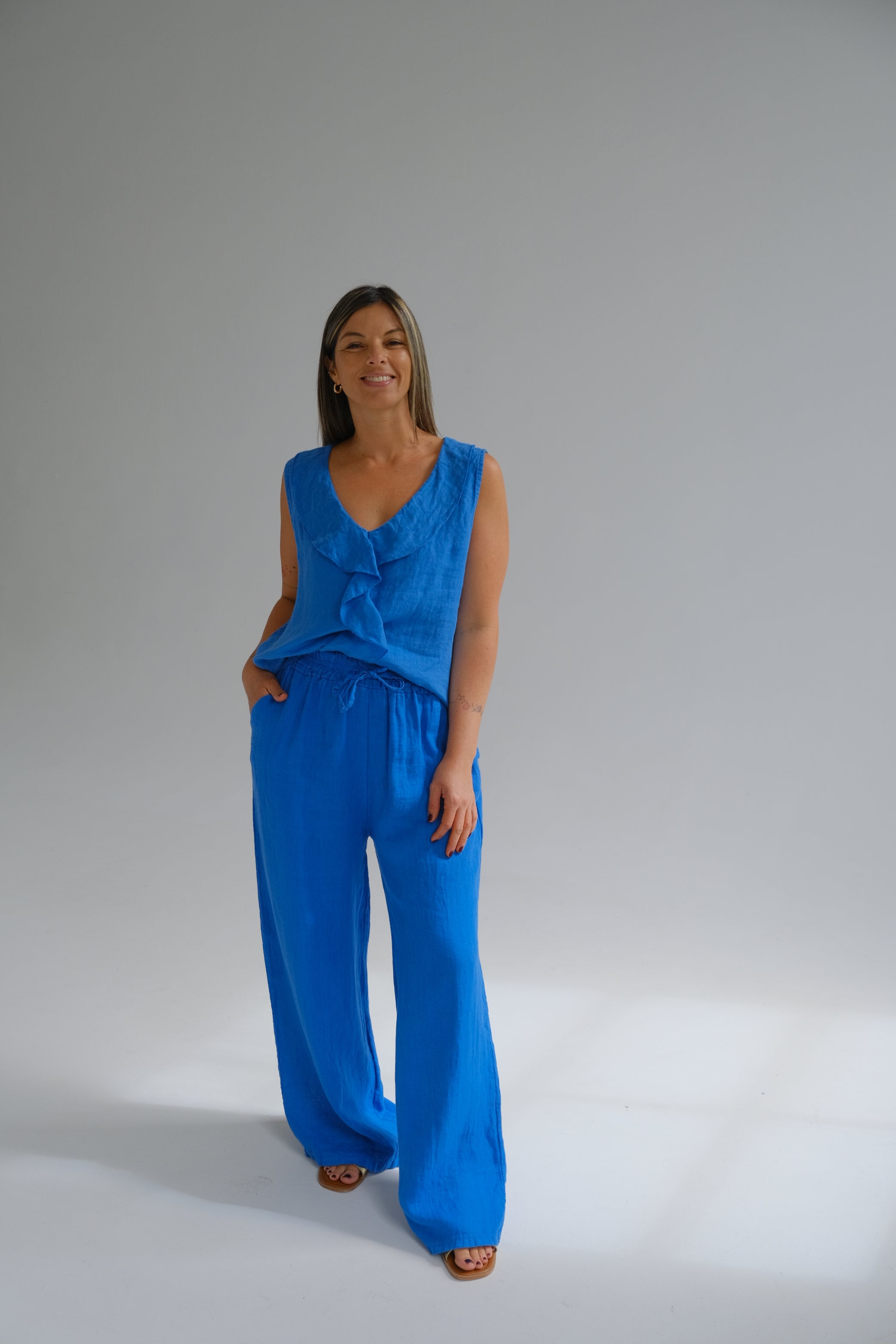 Musculosa Aurelia Azul Francia