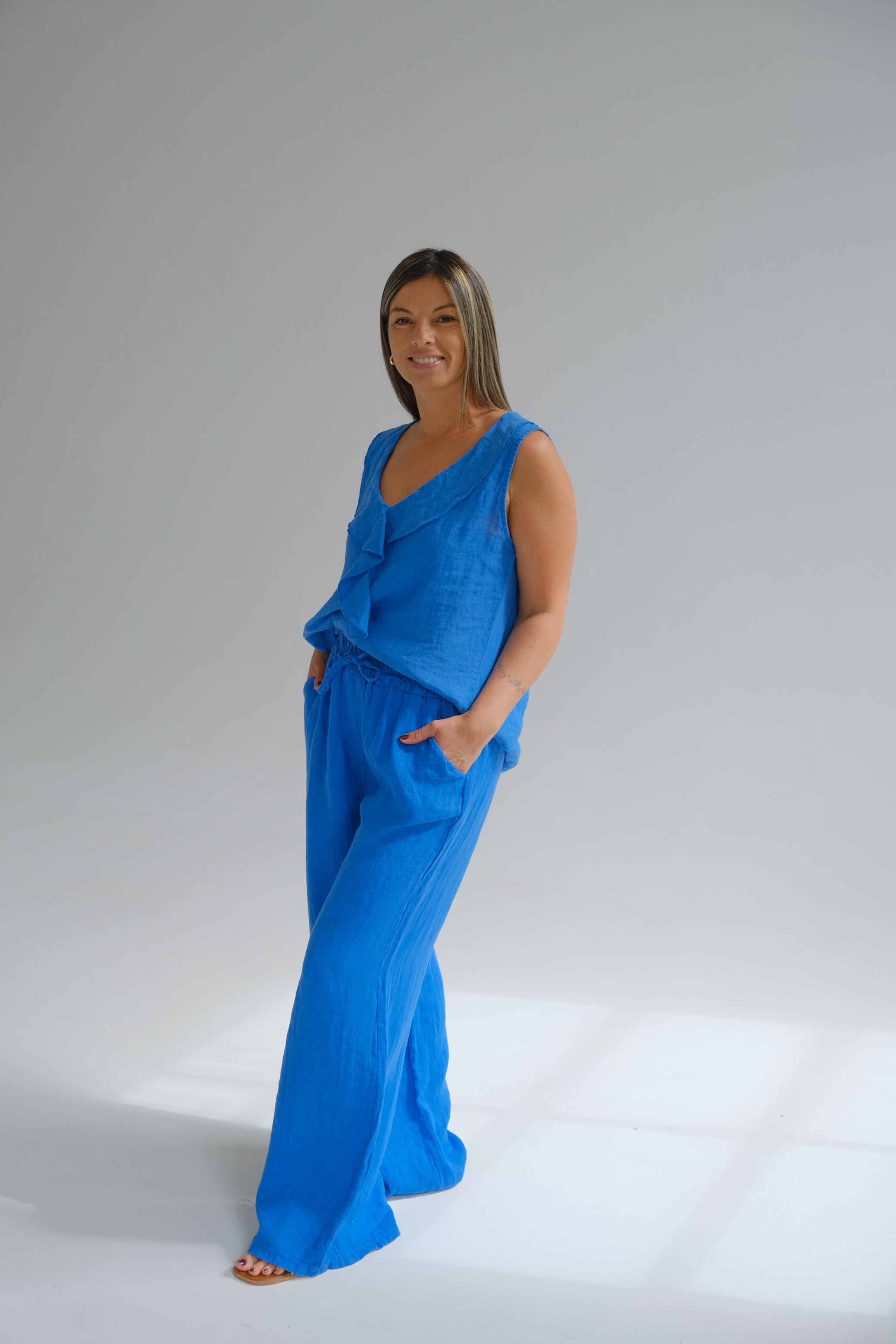 Pantalon Clio Azul Francia