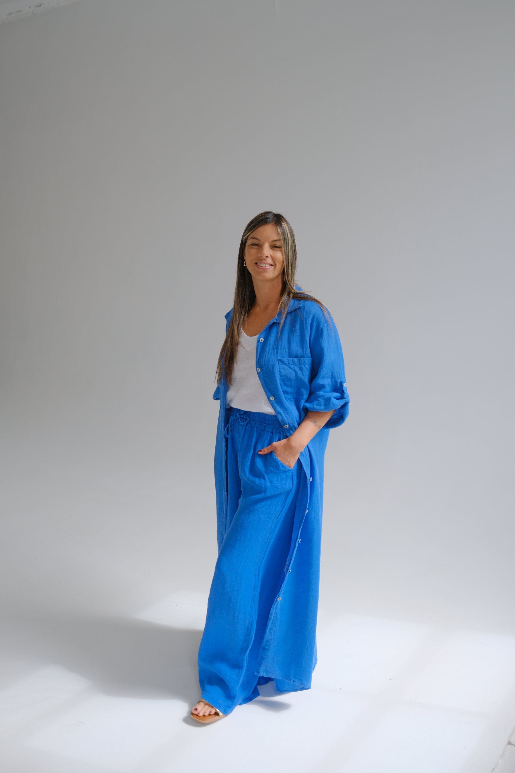 Pantalon Clio Azul Francia