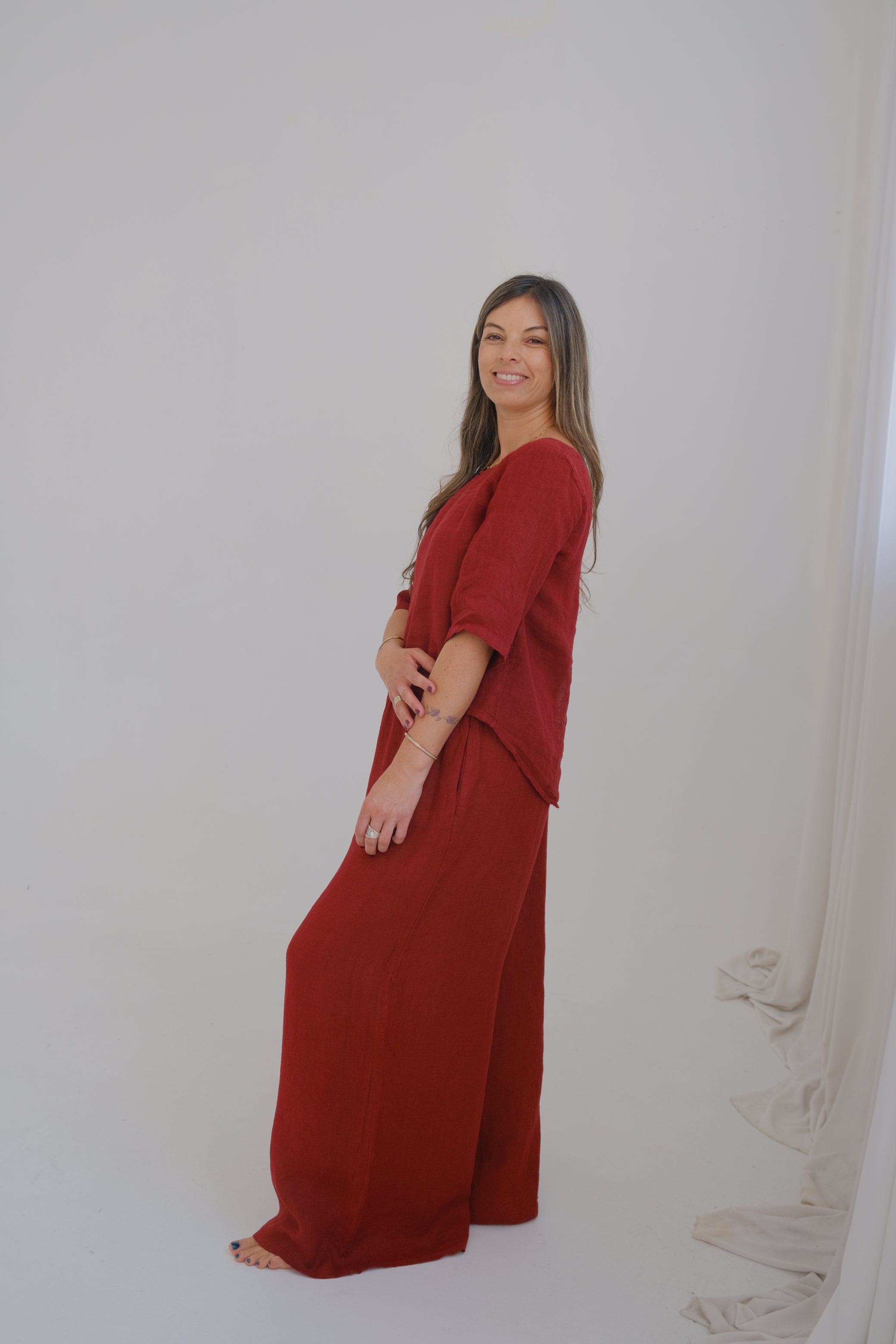 Pantalón Atenea Bordeaux