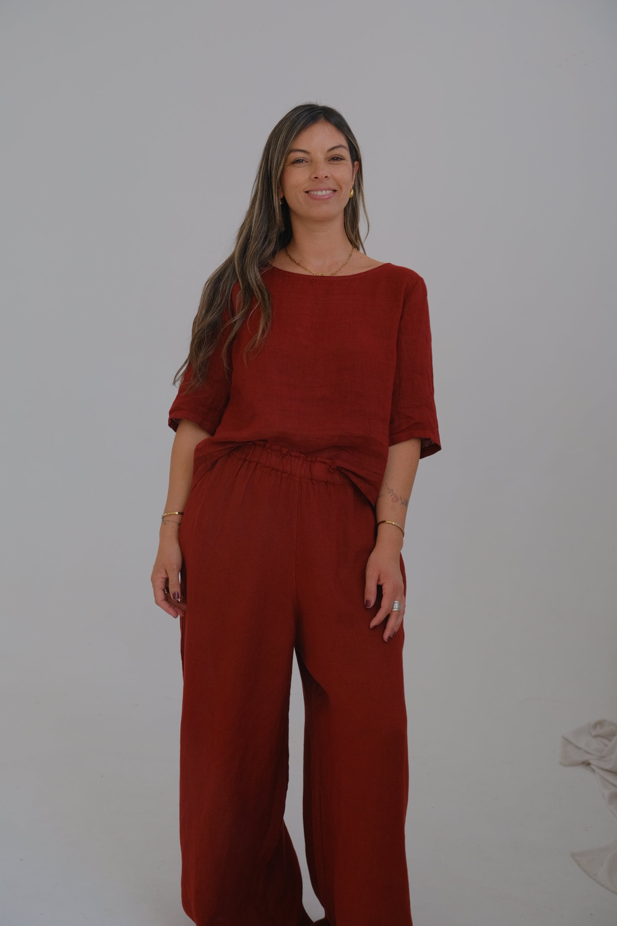 Pantalón Atenea Bordeaux