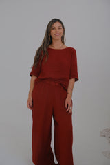 Pantalón Atenea Bordeaux