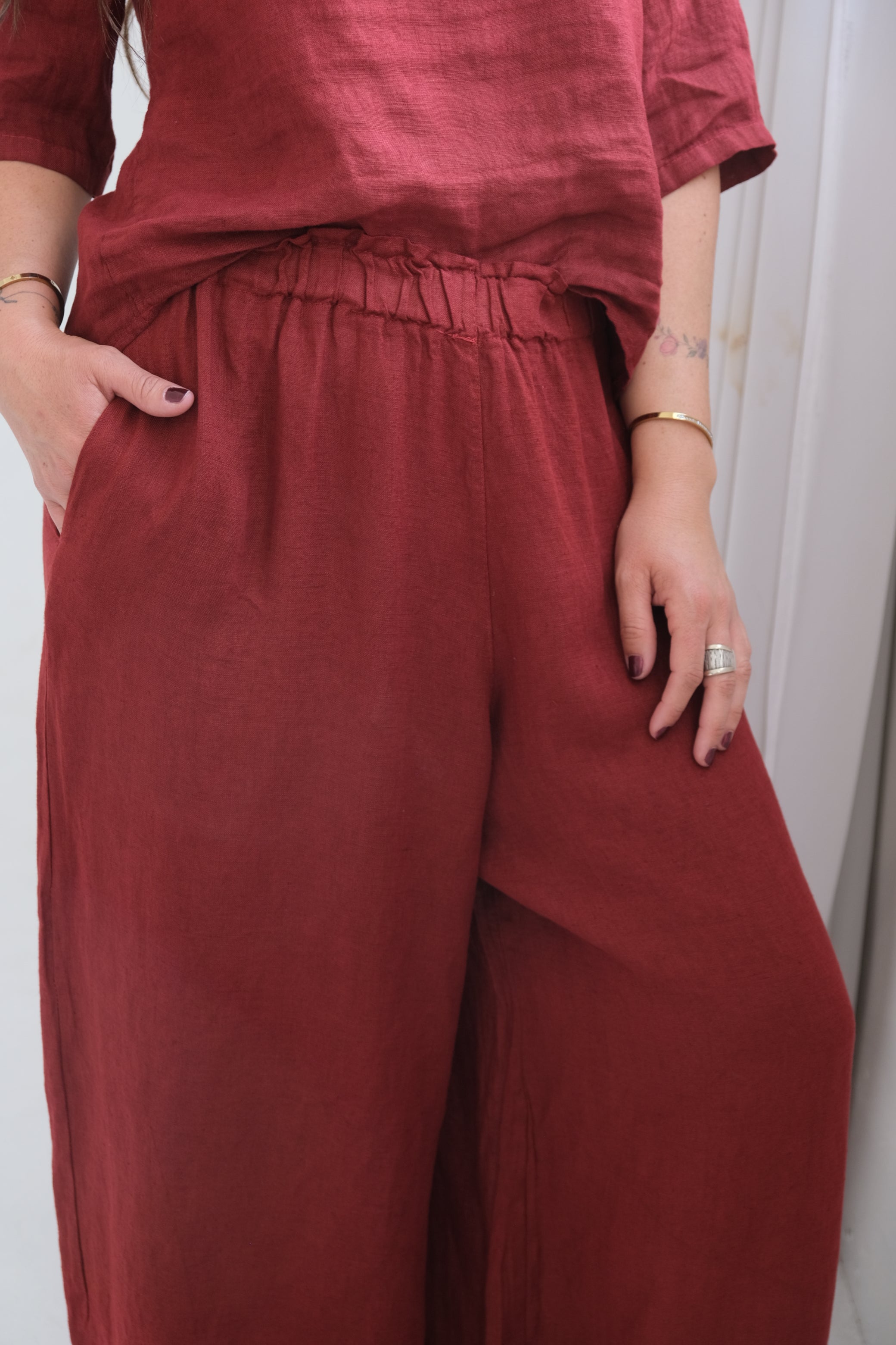 Pantalón Atenea Bordeaux