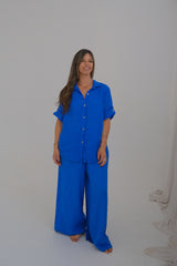 Camisa Aleli básica azul Francia