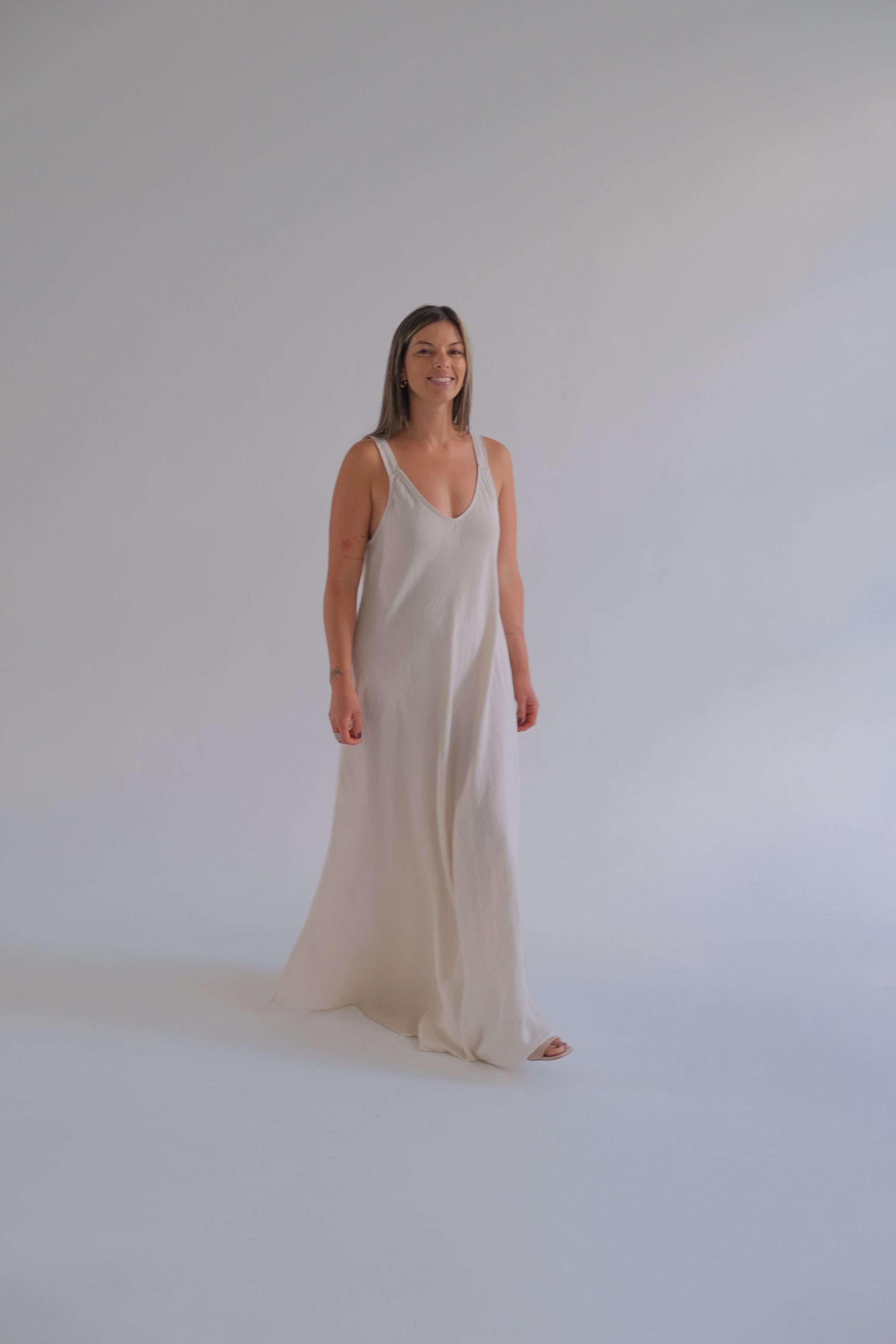 Vestido Luisana Beige