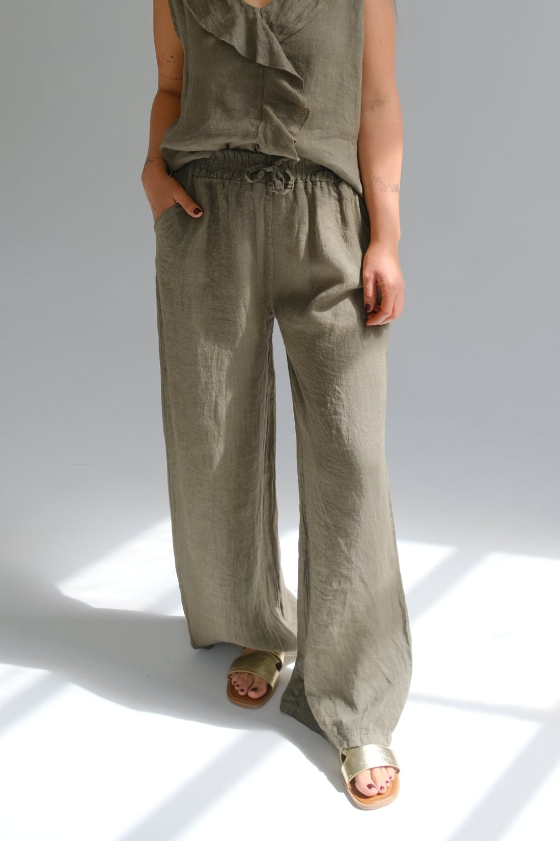 Pantalon Clio Verde Seco