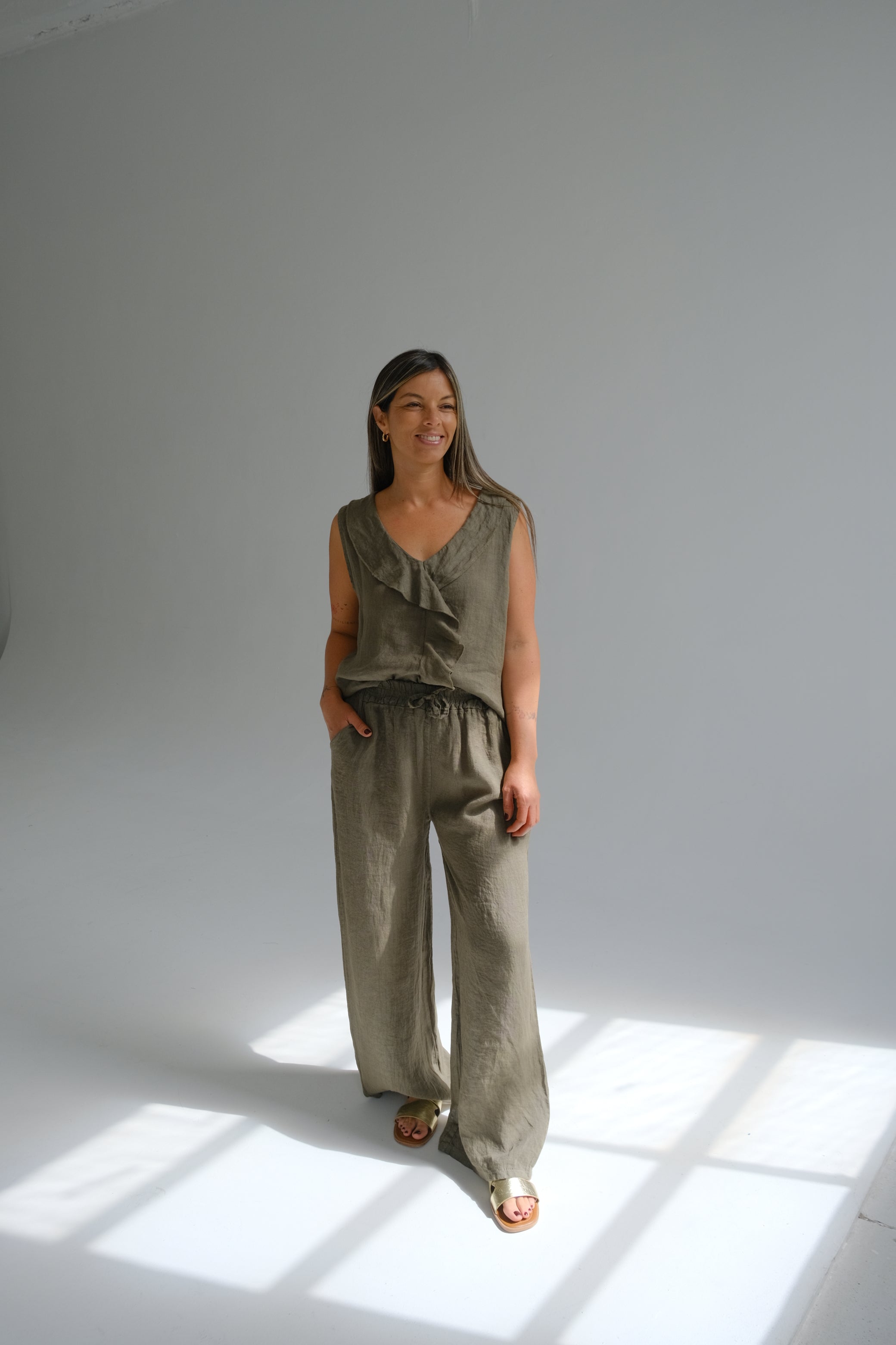 Musculosa Aurelia Verde Seco