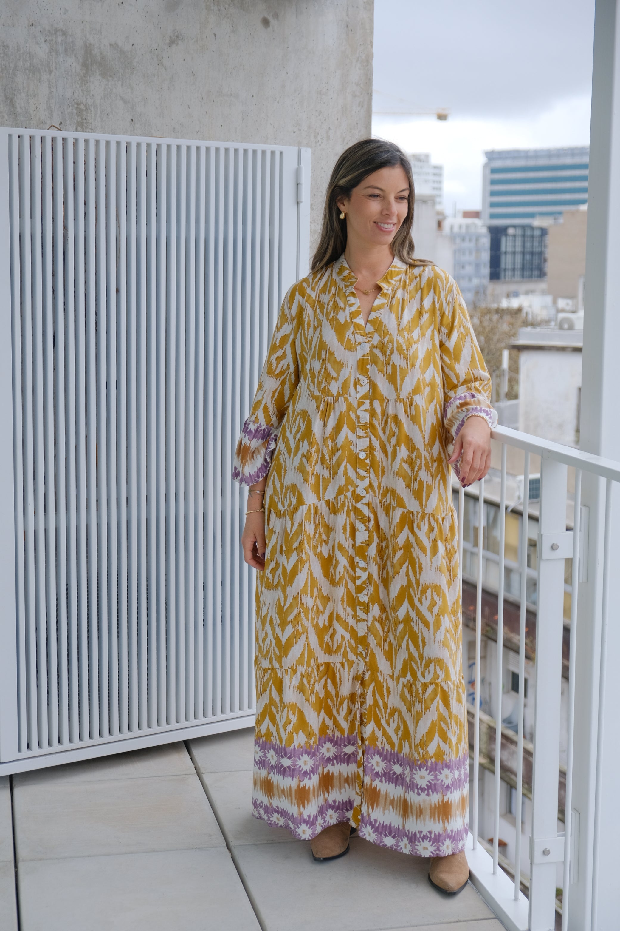 Vestido Vera Mostaza CÁPSULA