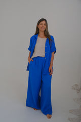 Camisa Aleli básica azul Francia