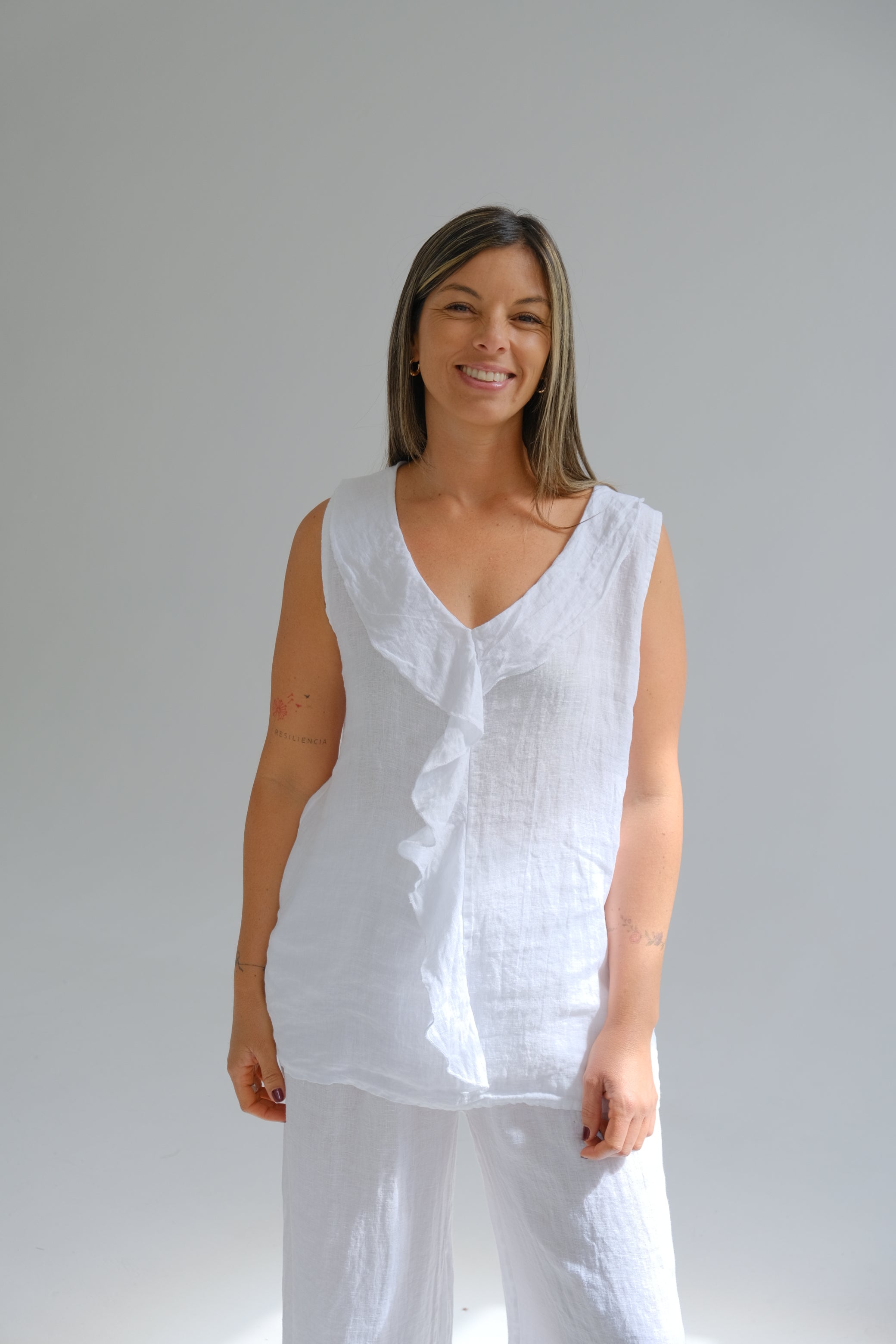 Musculosa Aurelia Blanco