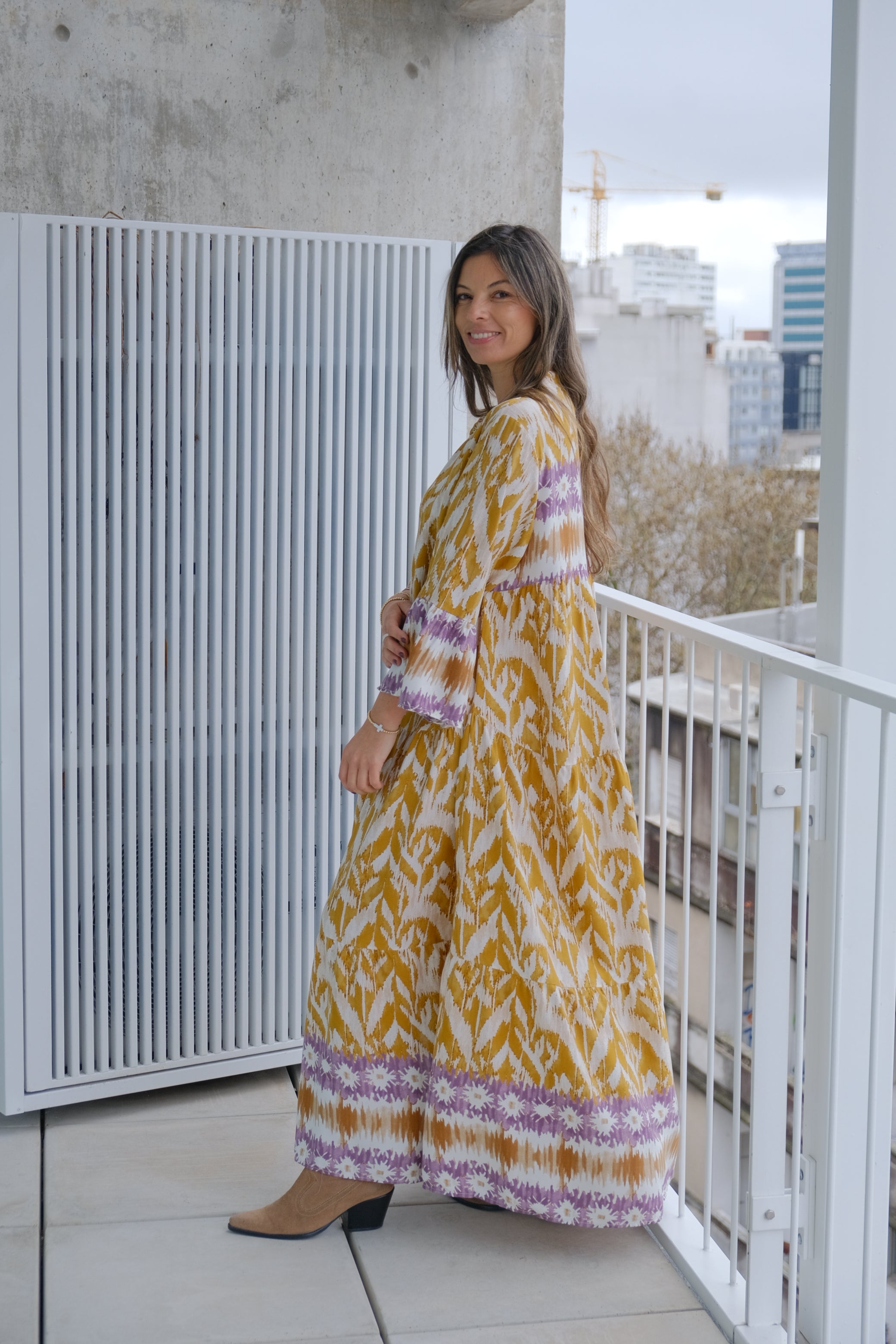 Vestido Vera Mostaza CÁPSULA