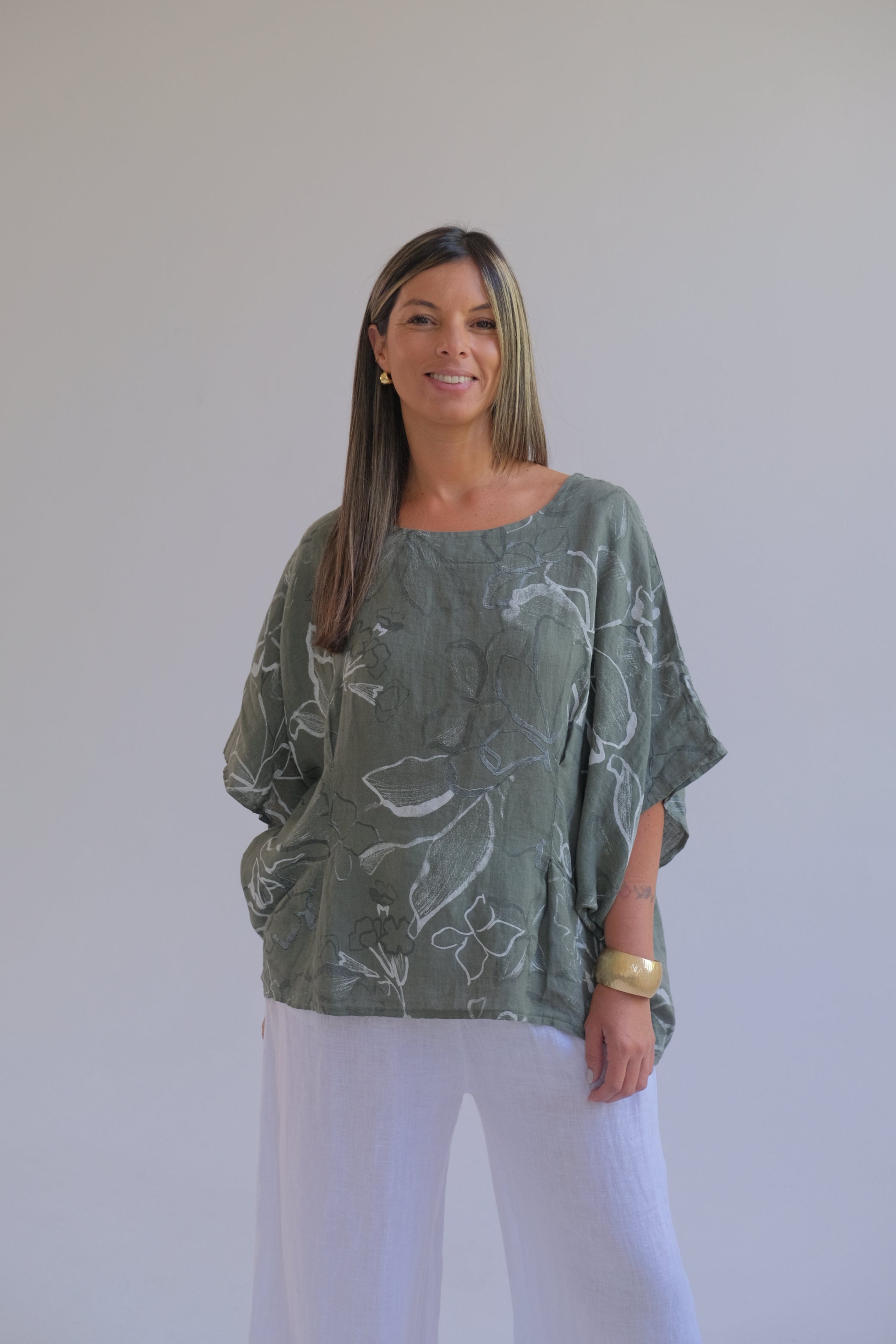 Blusa Lina Verde Seco