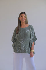 Blusa Lina Verde Seco