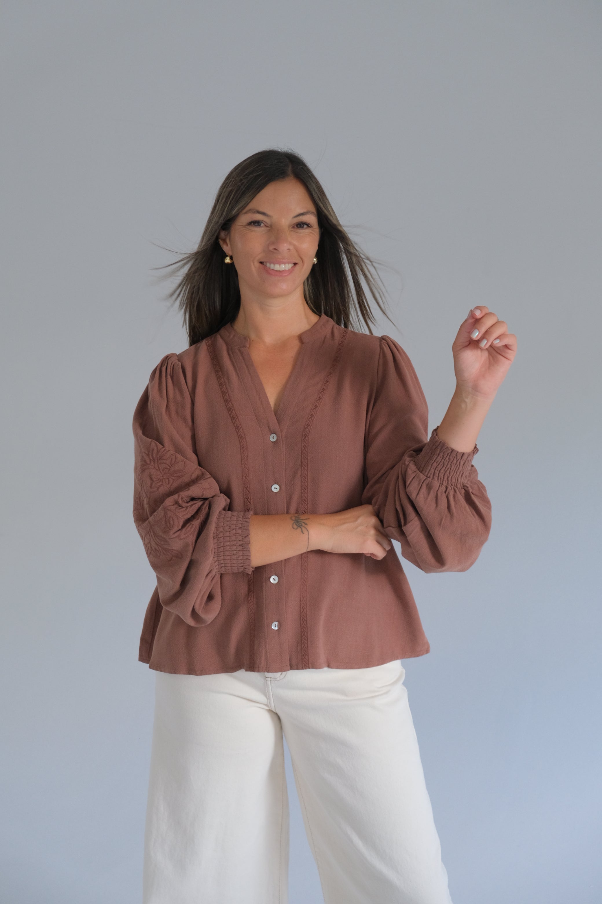 Blusa Rose Chocolate