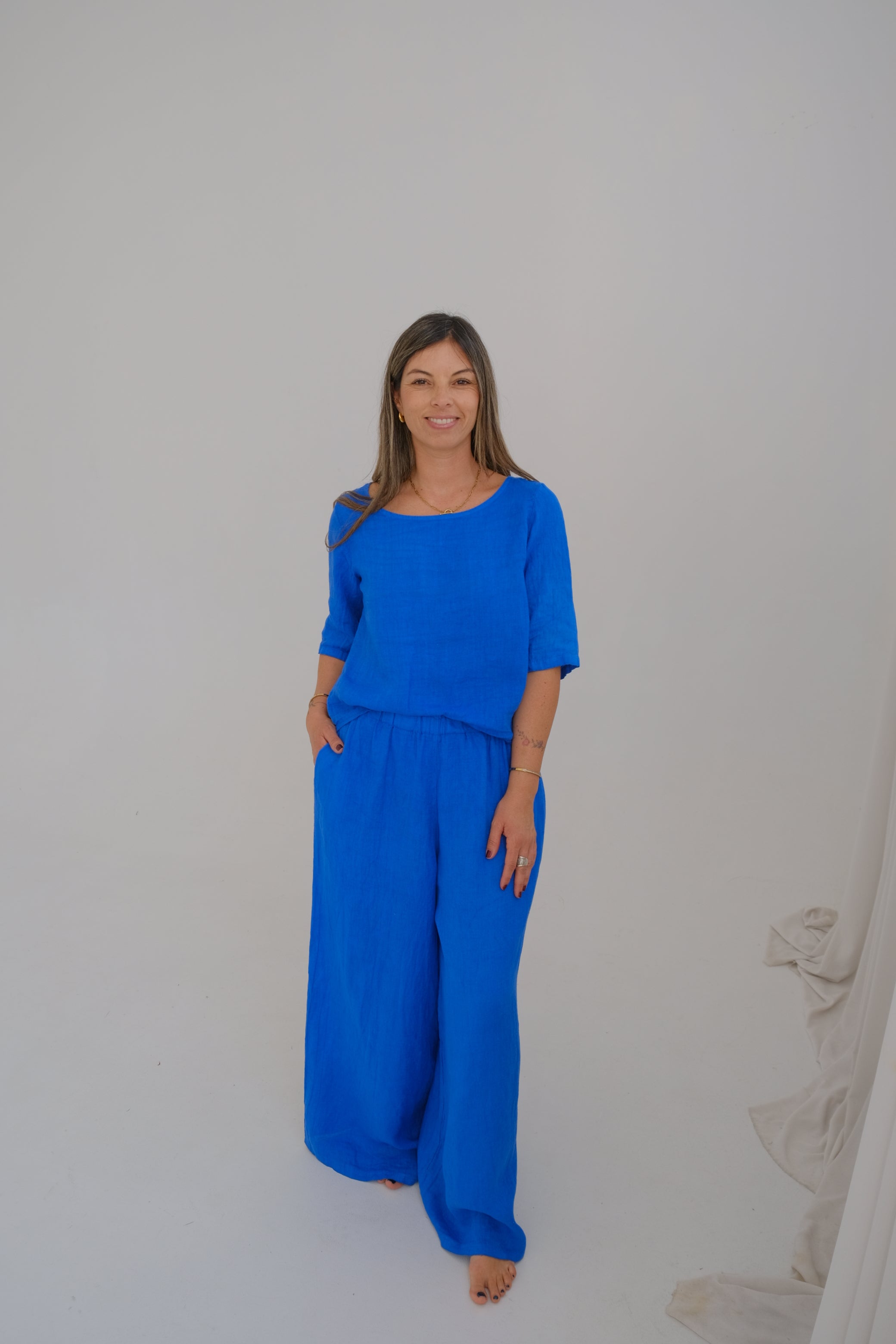 Pantalon Atenea Azul Francia