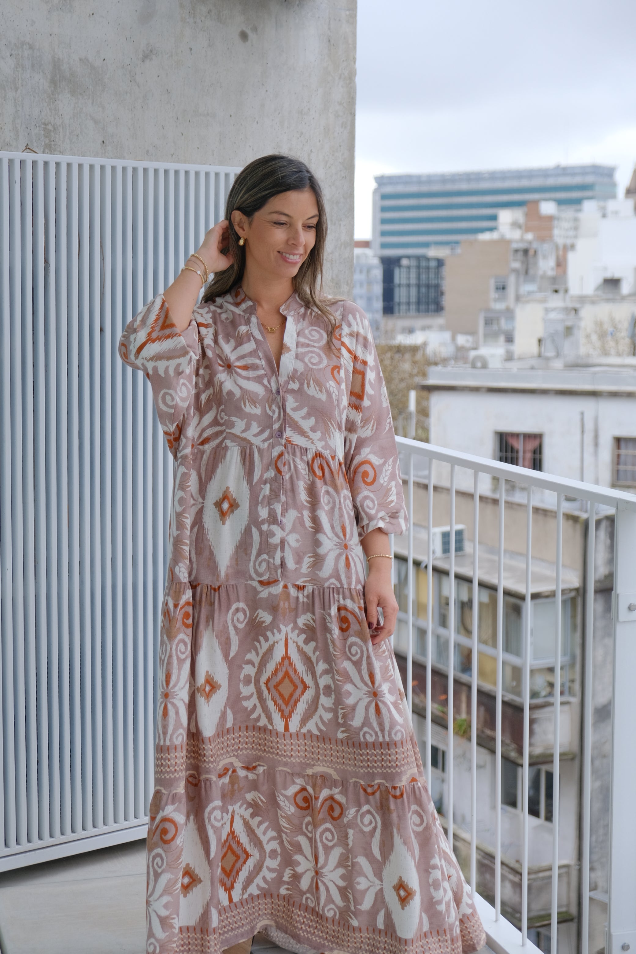 Vestido Andrea Rosa CÁPSULA