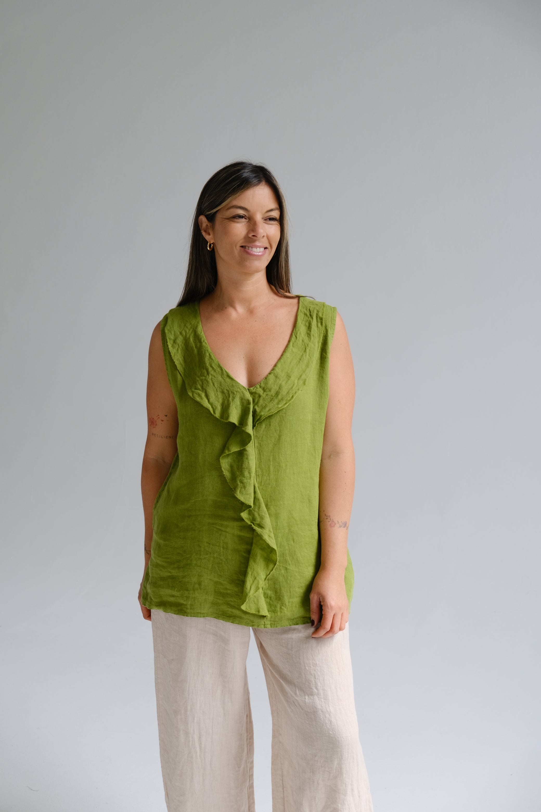 Musculosa Aurelia Pistacho