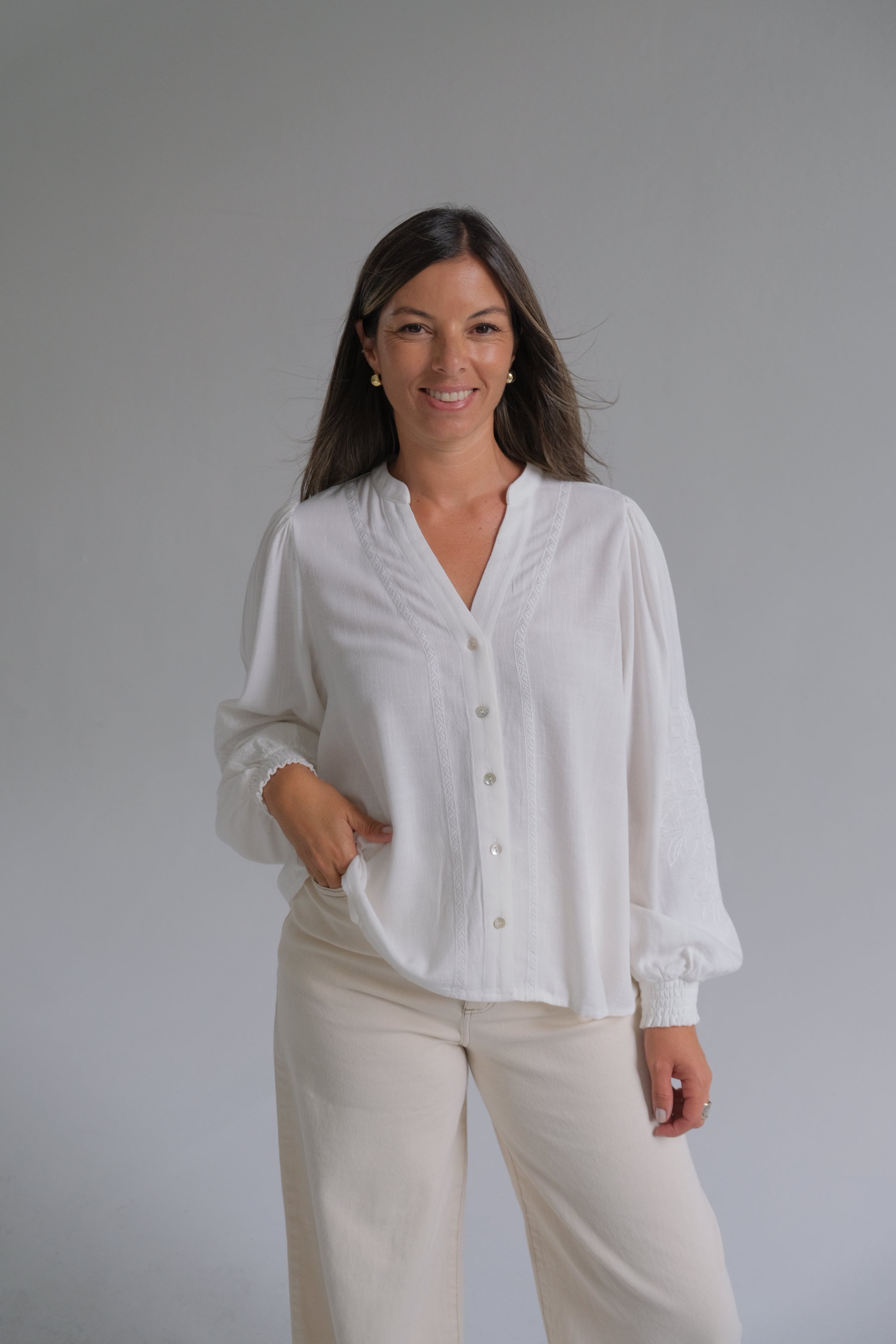 Blusa Rose Blanco